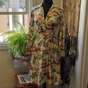 VINTAGE Yves Jennet wrap dress